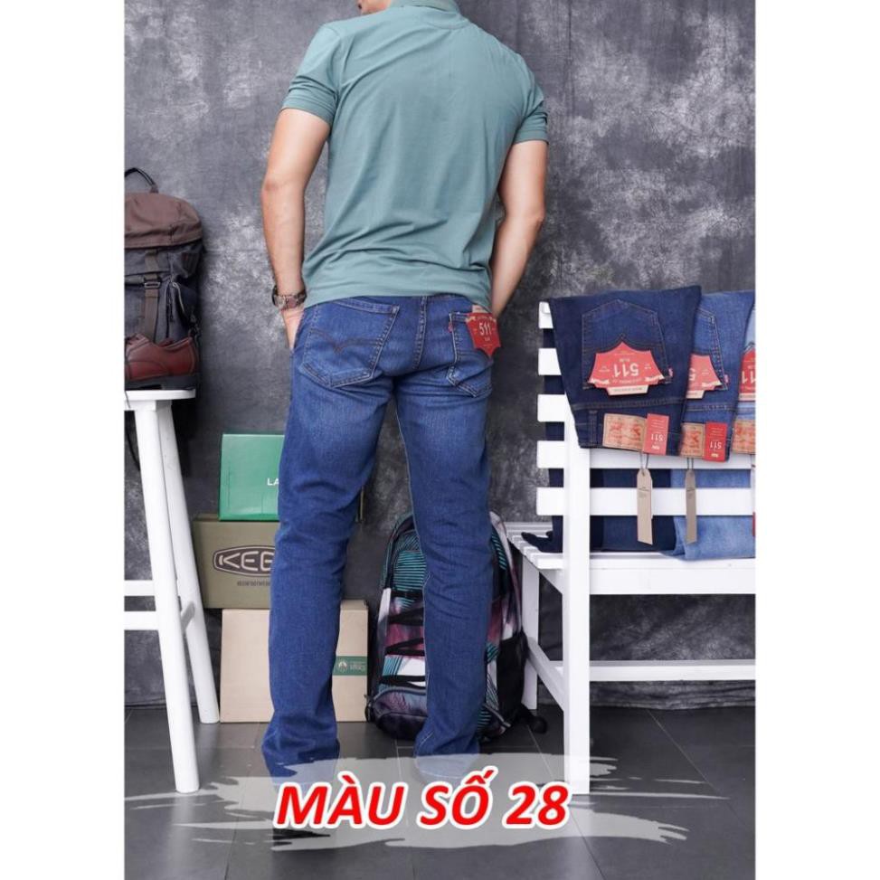 [Chính hãng] - Quần Bò Jeans Nam Levis 511 ống suông, co dãn, loại túi chéo Cambodia (mã 27-28-29) 🥇 '