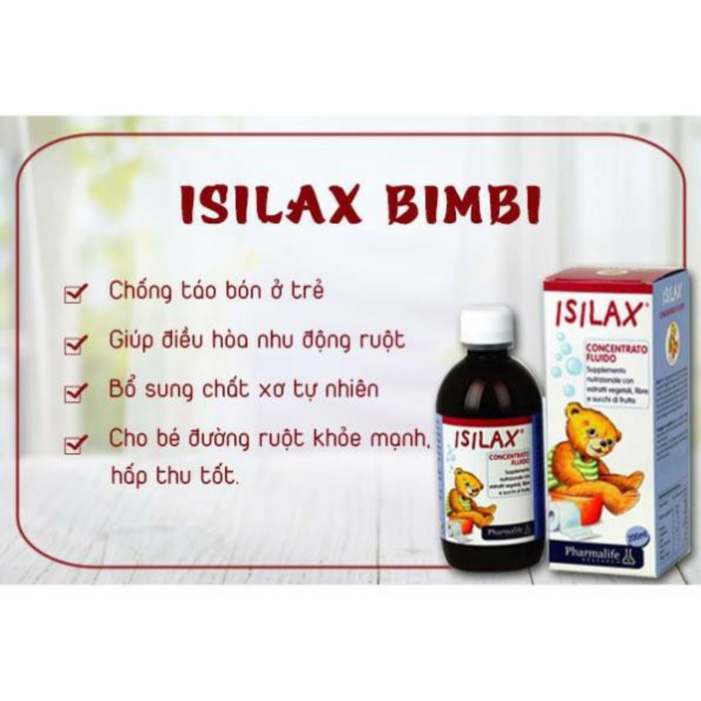 Isilax Bimbi - Giảm táo bón cho trẻ, nhập khẩu từ Ý (Chai 200ml)