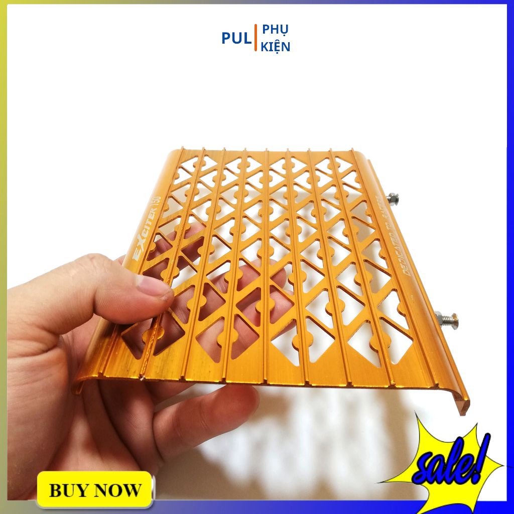 Che két nước Exciter 150 nhôm dày hc bảo vệ két nước làm đẹp xe Ex 150