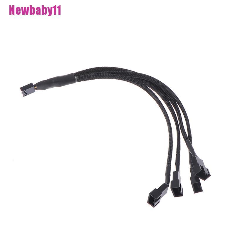 Cáp Chia Quạt Tản Nhiệt 4pin PWM 1 Sang 1 2 3 4 Newbaby11 Cho CPU Máy Tính