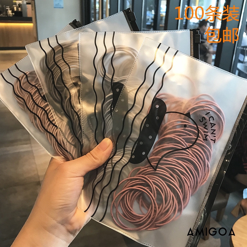 ✨✨Túi 100 sợi thun cột tóc Hàn Quốc du lịch siêu dễ thương