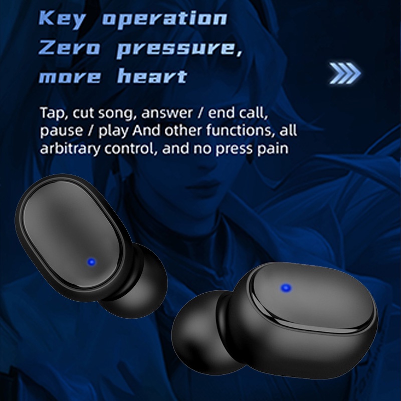 Tai Nghe Nhét Trong Không Dây Bluetooth G6S TWS Giảm Tiếng Ồn Chống Thấm Nước Thoải Mái Cho Xiaomi iPhone