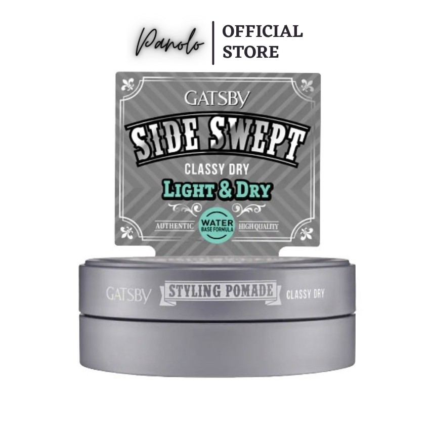 Pomade Gốc Nước Tạo Kiểu Tóc Nam Gatsby Classy Dry 75g, Firm Hold, Matte Shine