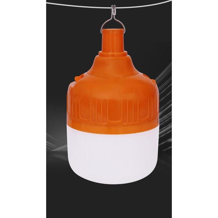 Bóng đèn tích điện siêu sáng 100W có móc treo tiện lợi, Bóng đèn sạc tích điện đa năng cao cấp kèm móc treo