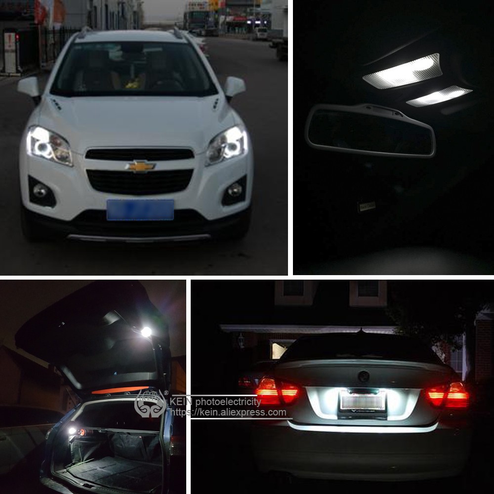 Bộ 10 đèn LED tín hiệu T10 12V 3020 thay thế cho xe hơi