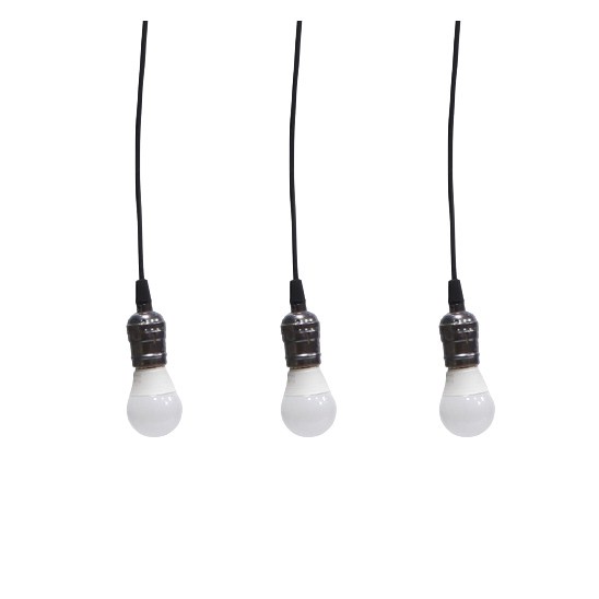 Bộ 3 đèn thả cổ điển Vintage bóng đèn led búp 5w