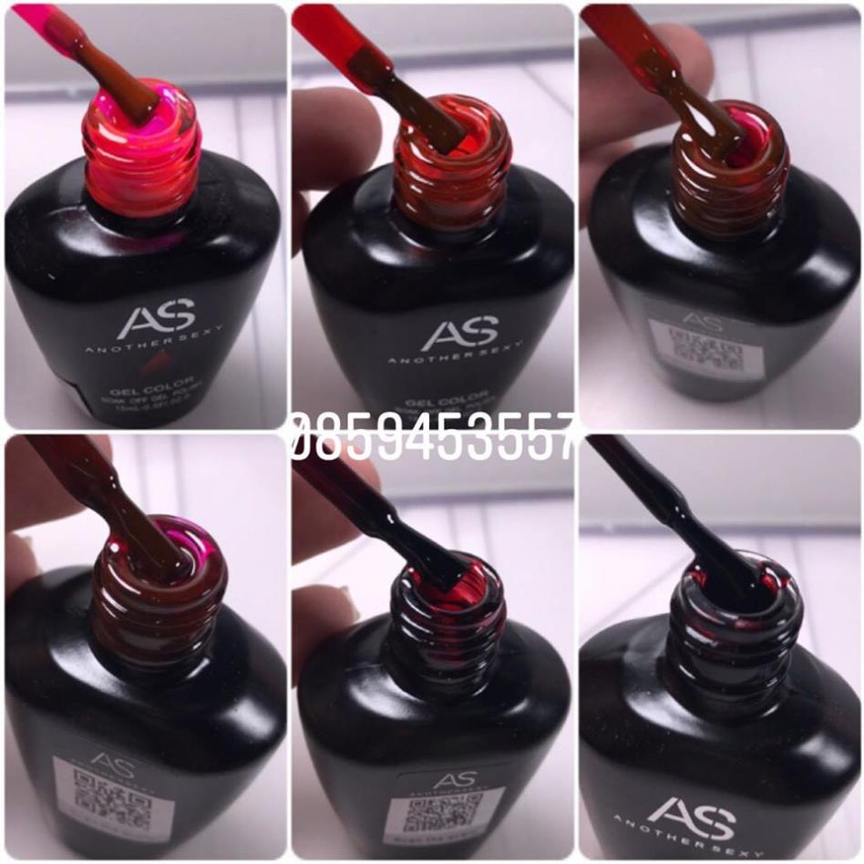 Sơn Gel AS vỏ đen Mã TR ( Cam Kết Chính Hãng - làm khô sơn gel bằng máy hơ uvled )