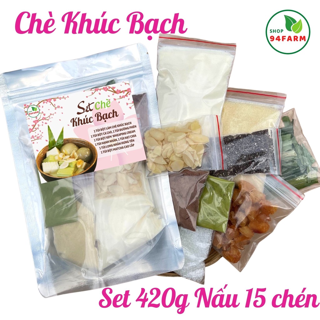 Set Chè khúc bạch Nấu 7-10 chén 94Farm