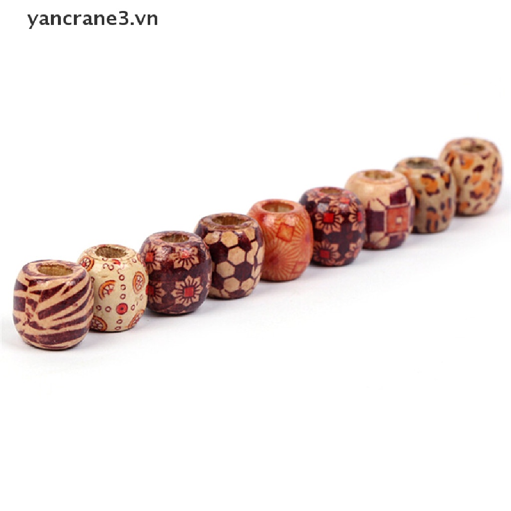 Bộ 50 Hạt Xỏ Lỗ Làm Tóc Dreadlock DIY yancrane3.vn