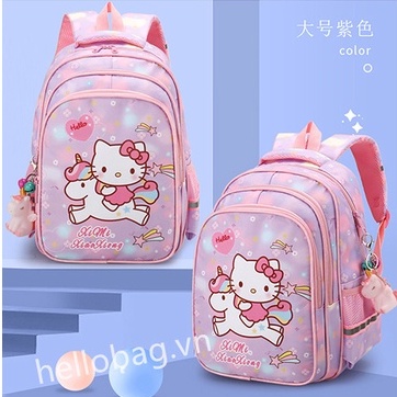Ba Lô Đi Học Hình hello kitty Cho Bé Gái