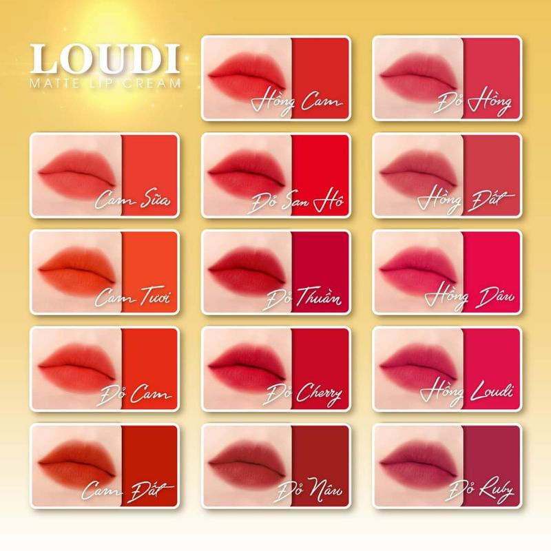 SON LOUDI KEM LÌ-MÀU CAM SỮA