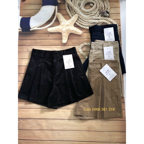 HÀNG CHÍNH HÃNG MÃ 66 quần short nữ chất nhung tăm siêu sang | BigBuy360 - bigbuy360.vn