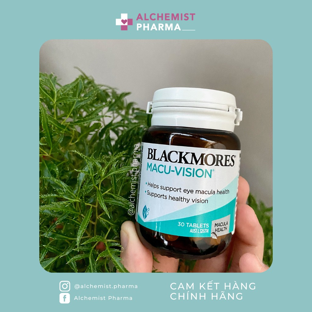 VIÊN UỐNG BỔ MẮT BLACKMORES MACU-VISION ÚC 30 VIÊN | Thế Giới Skin Care