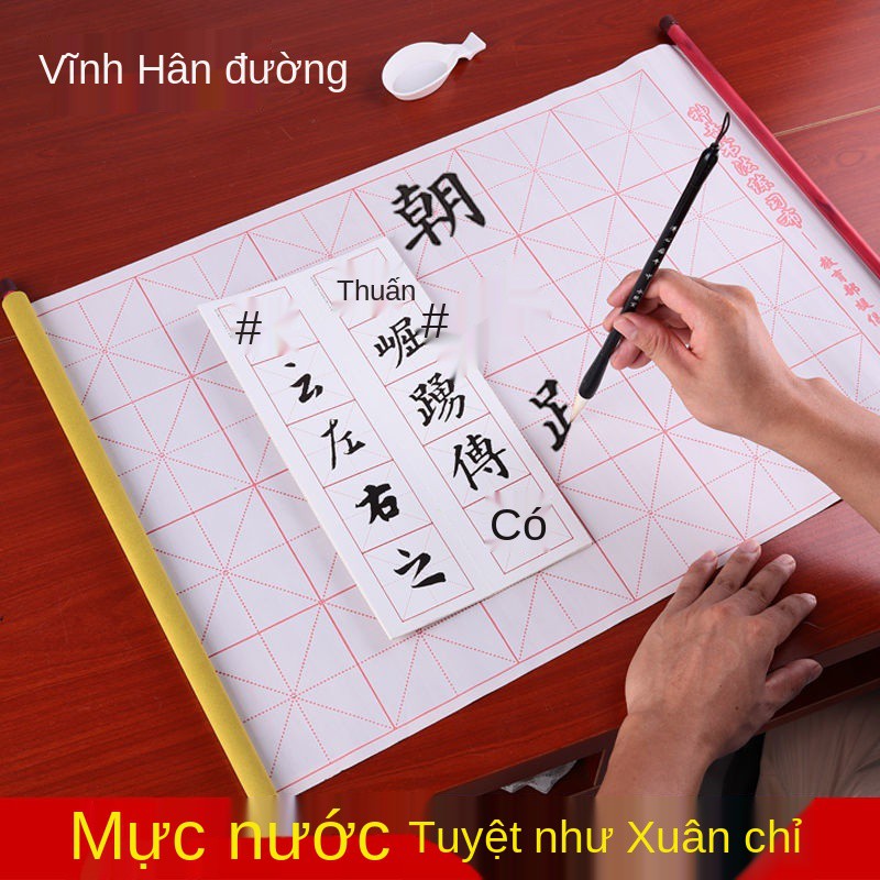 bút viết thư pháp vải nước thiết lập Giới thiệu cho người mới bắt đầu sao chép thực hành giấy dành lớn kịch bản th