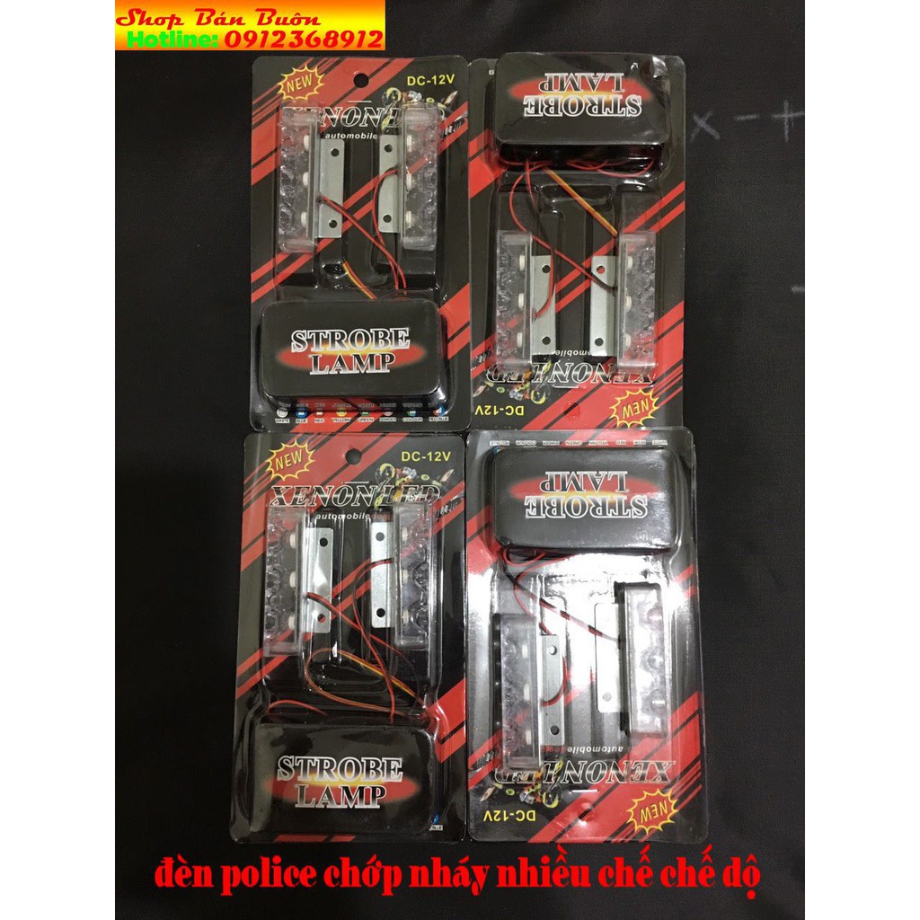 Đèn led police chớp màu xanh đỏ giá 1 cặp