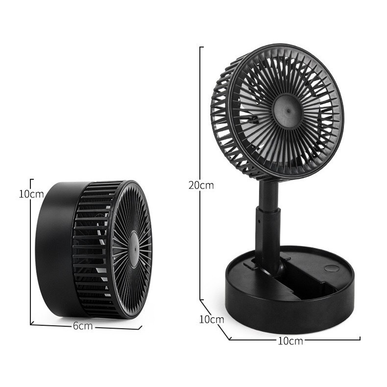 Quạt Tích Điện mini Fan A9, Để Bàn Nhỏ Gọn, Sạc USB Tích Điện Tiện Dụng, Sử Dụng  An Toàn, Hót 2021