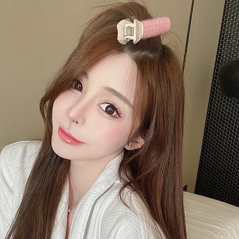 Kẹp phồng chân tóc mái iLita - Lô uốn tự dính mái bay nữ đẹp phong cách Hàn Quốc cuốn tóc đủ size to nhỏ (Combo 2)