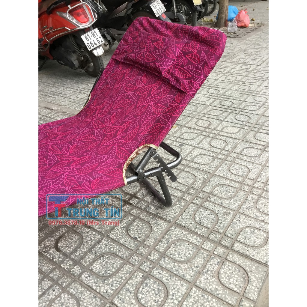 giường xếp cao cấp, 2 in 1 nằm ngồi( ko lựa màu khách nhé) | BigBuy360 - bigbuy360.vn