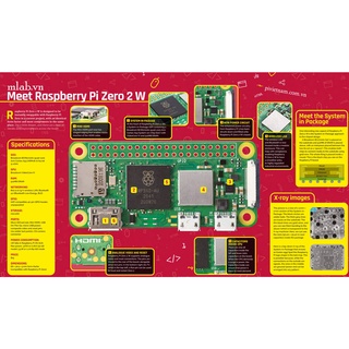 Máy tính nhúng Raspberry Pi  Zero 2 W phiên bản mới nhất