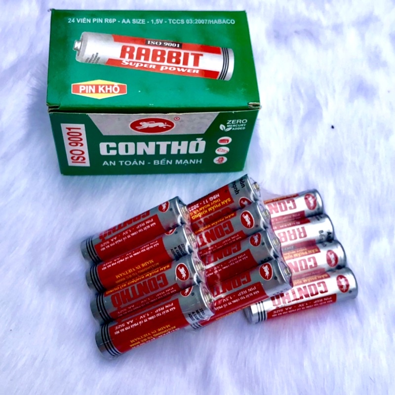 Hộp pin con thỏ AA (pin lớn ) - Hộp 24V