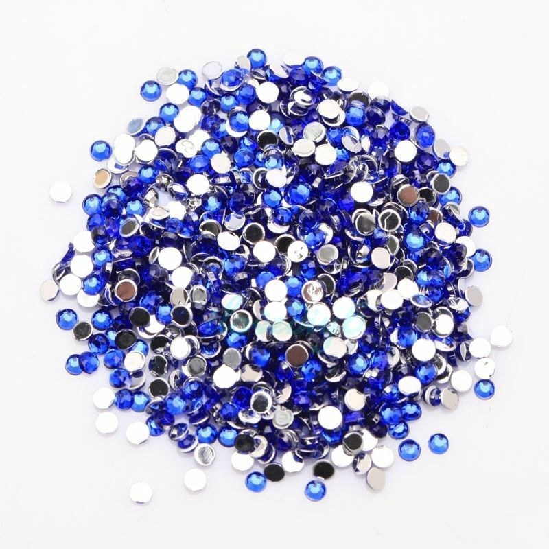 Túi 2000 Hạt Đá Pha Lê Acrylic 2mm Dùng Trang Trí Móng Tay / Đầm / Giáng Sinh / Lễ Hội