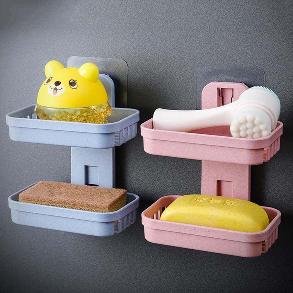 Giá Đỡ Mỹ Phẩm Gắn Tường Không Cần Đục Lỗ Chống Nước Sắp Xếp Gọn Gàng Cho Nhà Bếp Nhà Tắm