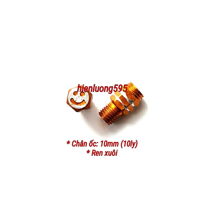 Ốc chân gương xe máy hình mặt cười
