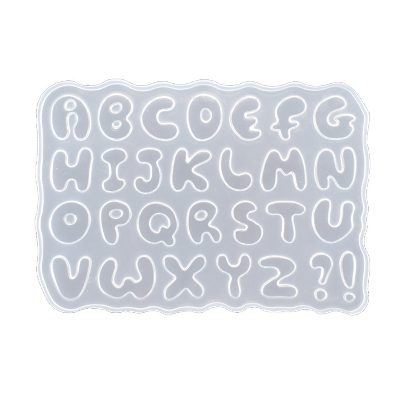 Khuôn silicone tạo hình chữ cái làm đồ thủ công tiện lợi