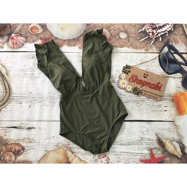 Giá sập sànBikini đồ bơi 1 mảnh tay bèo dễ thương, có 5 màu | BigBuy360 - bigbuy360.vn