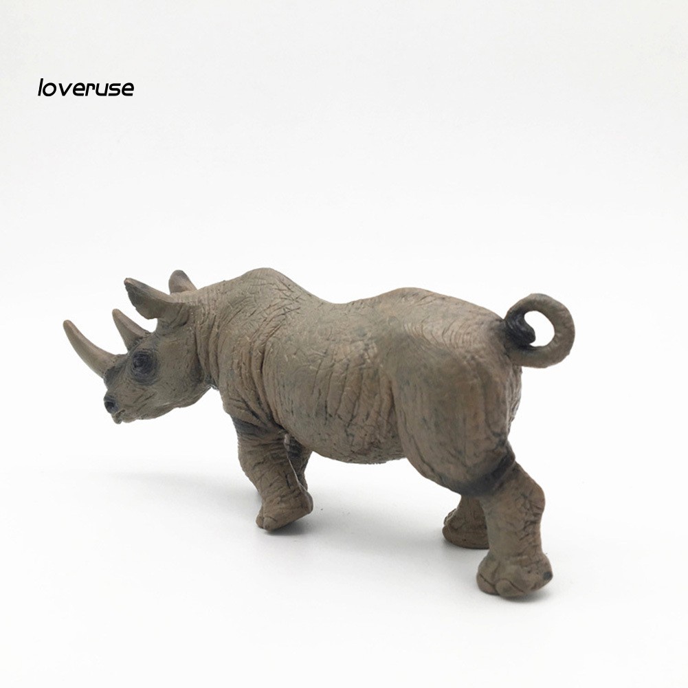 Đồ Chơi Mô Hình Tĩnh Tê Giác Hoang Dã Châu Phi Cho Bé