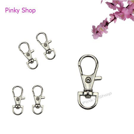 [ Giá sỉ ] Móc càng cua khóa càng cua màu bạc 4cm làm phụ kiện túi xách Pinky Shop mã MCCB4.1