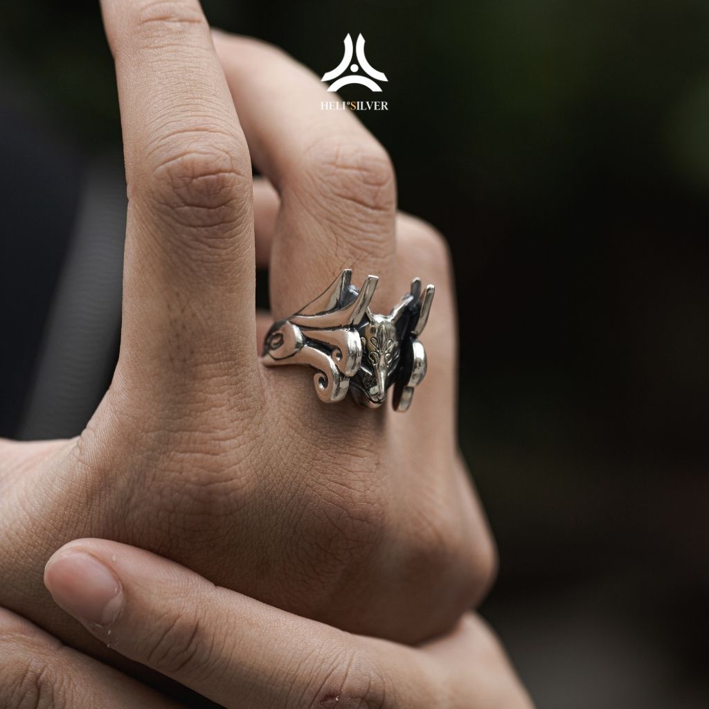 Nhẫn bạc nam, nữ HeliSilver KURAMA RING Helios Original S925