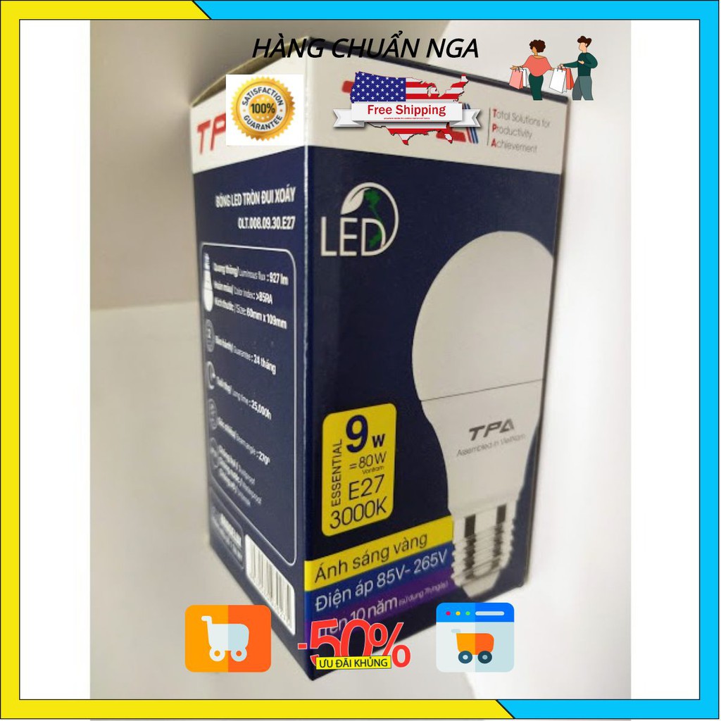 Bóng LED đui tròn xoáy TPA ( Hàng xuất Hàn Quốc )🇷🇺FREESHIP🇷🇺Bóng đèn led Hàn Quốc