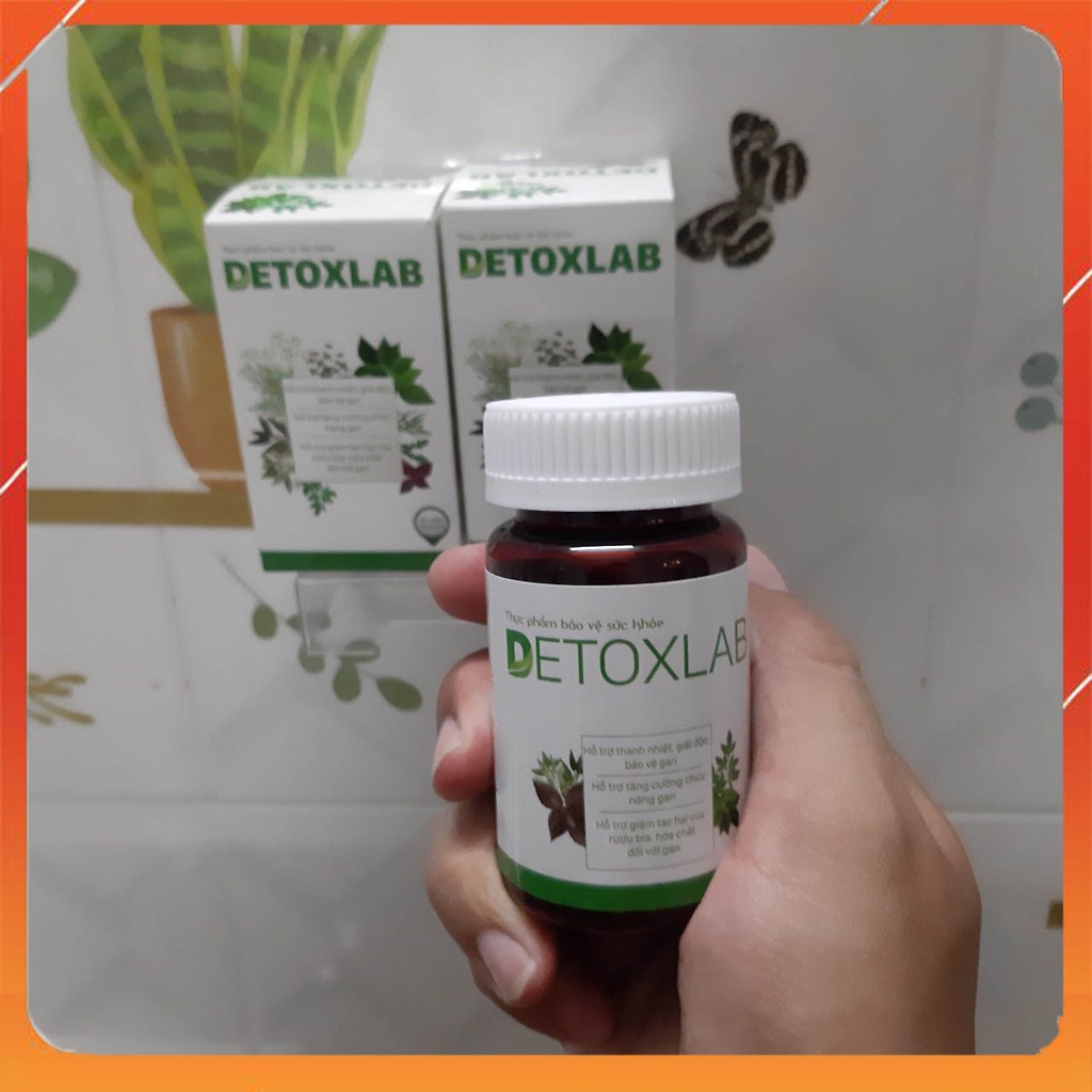 Viên Uống Ký Sinh Trùng DETOXLAB - Diệt Giun Sán Hỗ Trợ Mát Gan Tăng Cường Miễn Dịch Trợ Tiêu Hóa - CHÍNH HÃNG 30 VIÊN