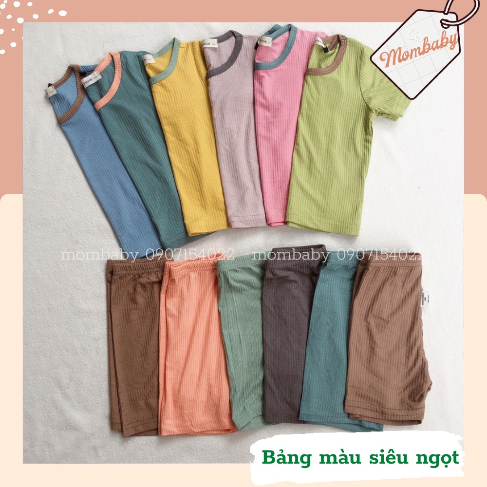 BỘ CỘC TAY QUẦN NGỐ THUN TĂM MỀM MÁT CO DÃN TỐT CHO BÉ TRAI VÀ BÉ GÁI