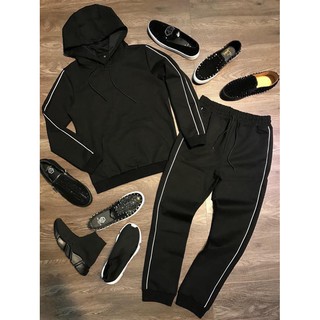 [Siêu hot] Bộ quần áo nỉ nam 2 kẻ sọc