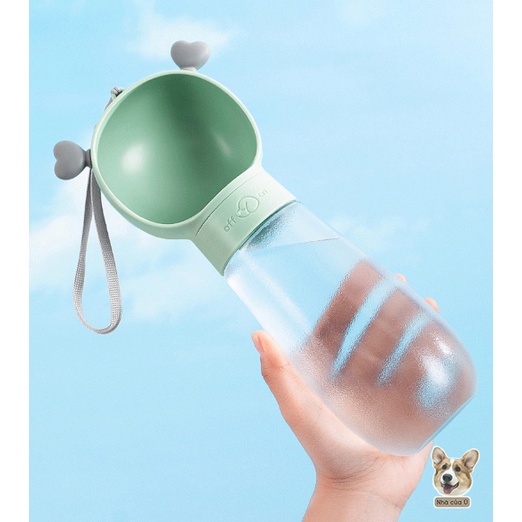 Bình Nước Đi Dạo Cho Chó Mèo Cao Cấp Nhà của Ú - Bình Nước Du Lịch Cho Thú Cưng