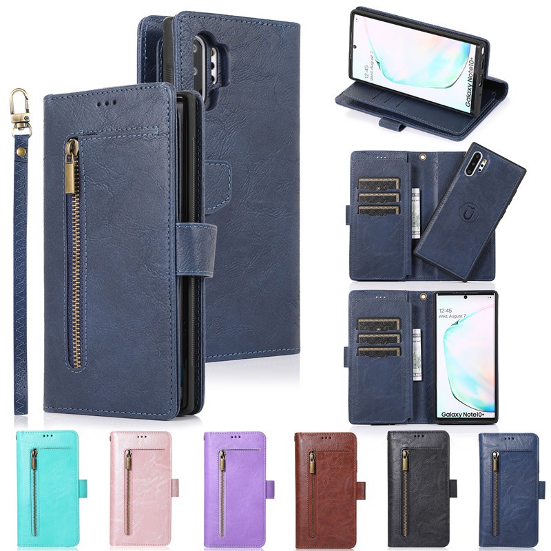 Bao Da Thiết Kế Sang Trọng 2 Trong 1 Cho Samsung Galaxy Note 8 Note 9 Note 10 Note 10+ A30S A50S M10 J8 2018