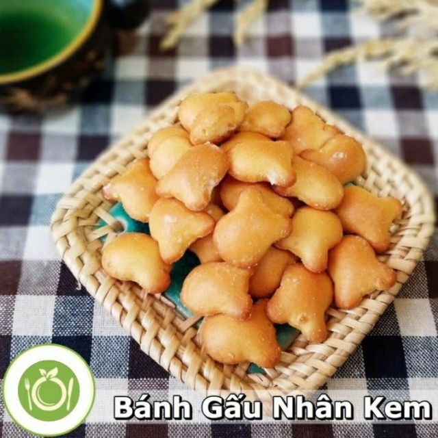 siêu tốc-bánh gấu nhân kem vị truyền thống