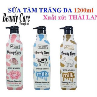 SỮA TẮM BEAUTY CARE CON BÒ  VUÔNG 1,2 L  THÁI LAN