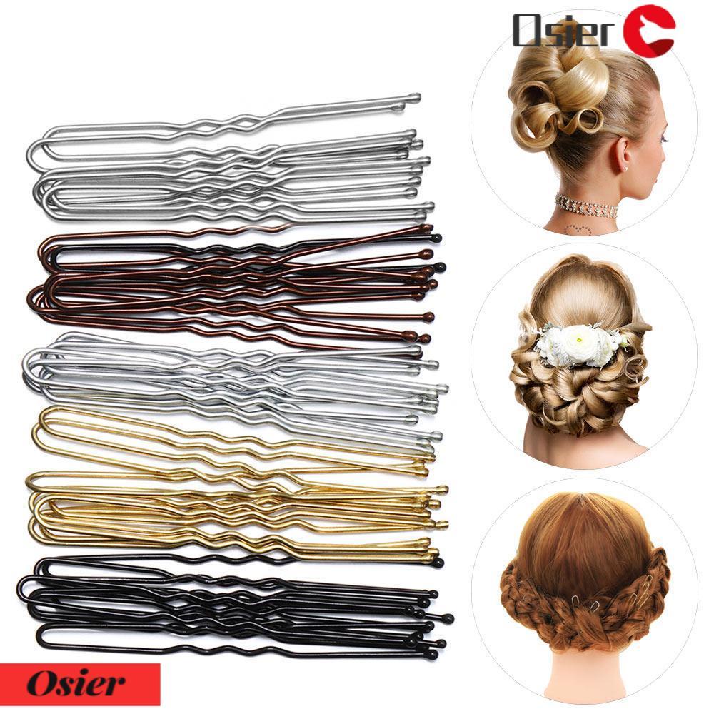 Bộ 50 Kẹp Tóc Kim Loại Hình Chữ U Nhiều Màu Sắc