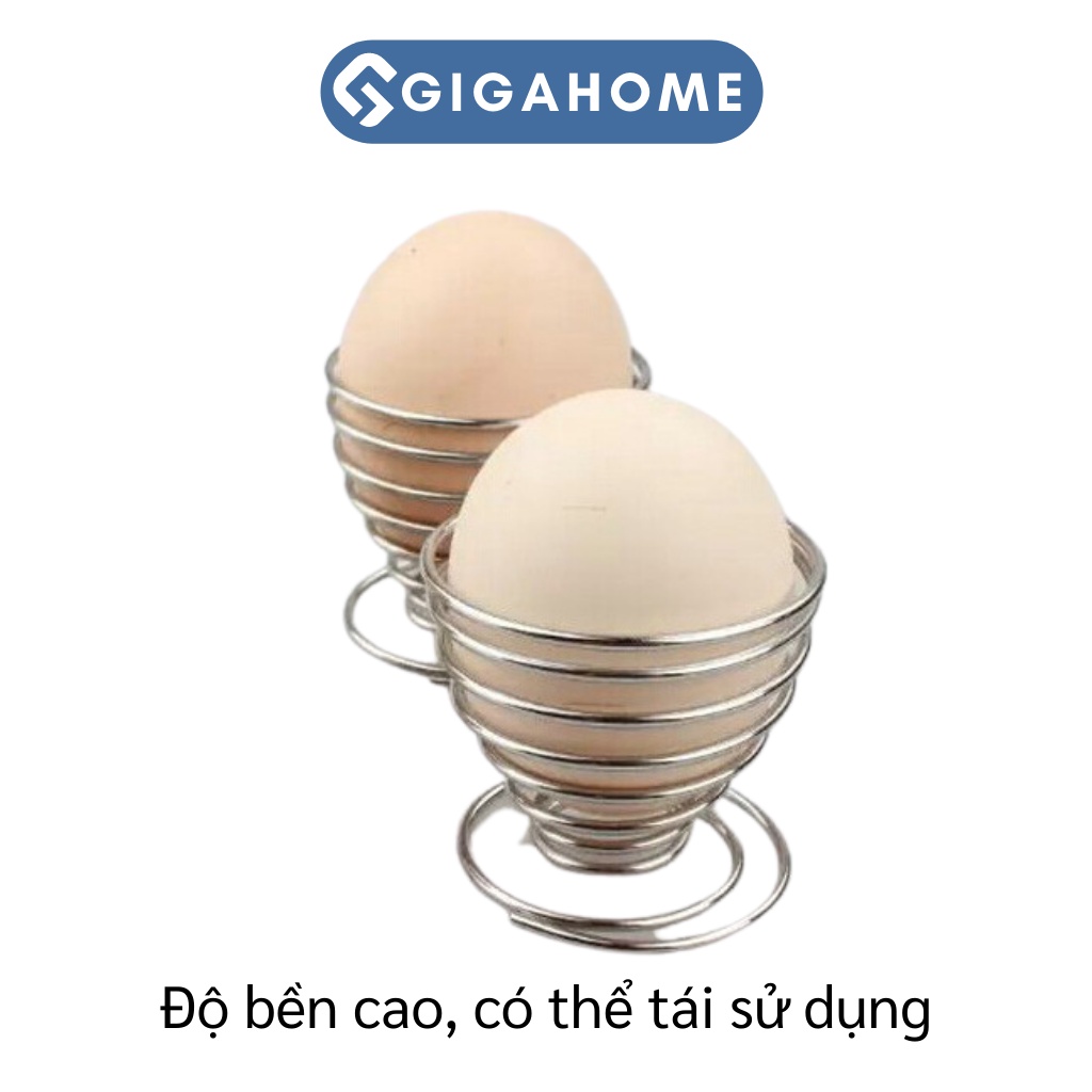 Cốc Đựng Trứng Kiểu Xoắn Ốc GIGAHOME Bằng Kim Loại Tiện Dụng 5189