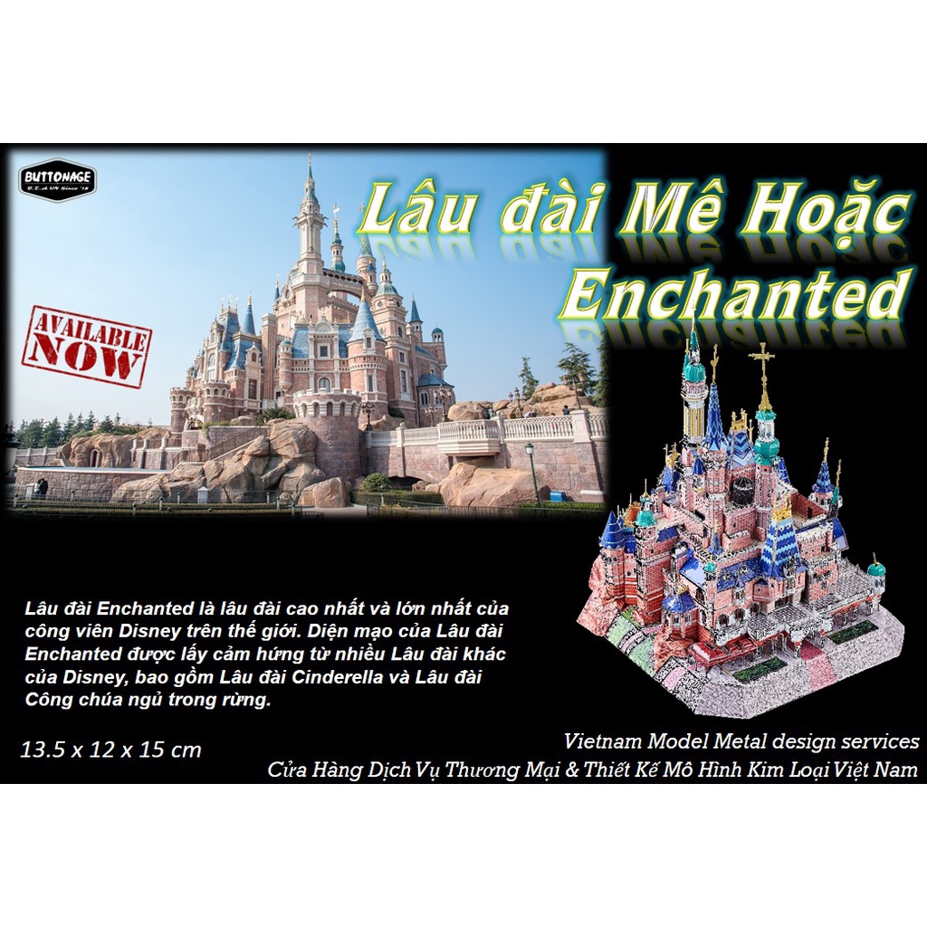 Mô Hình Lắp Ráp 3d Lâu đài cổ tích - Lâu đài Mê Hoặc Enchanted