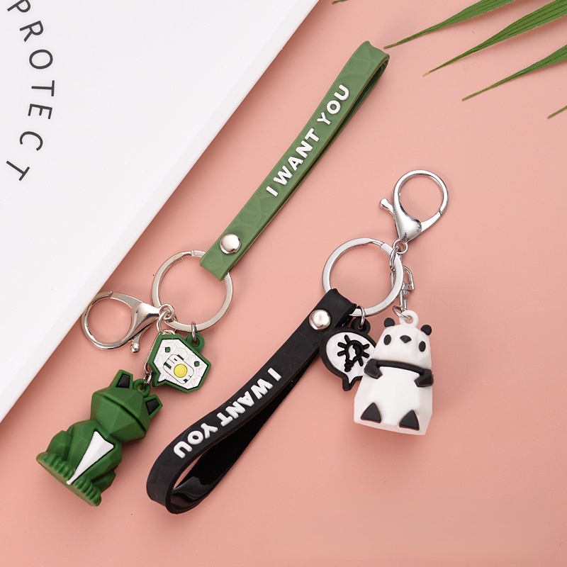 Móc Khóa Hình Động Vật Hoạt Hình Dễ Thương