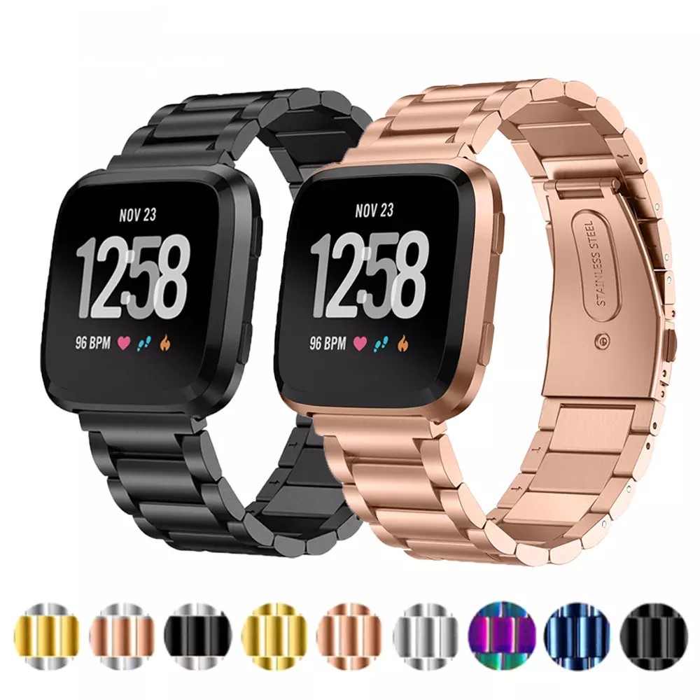 Dây Đeo Inox Cho Đồng Hồ Thông Minh Fitbit Versa / Versa Lite / Versa 2