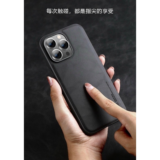 Ốp lưng X-Level da PC cho iPhone 14, 14 Pro, 14 Max, 14 Pro Max viền dẻo chống sốc sang trọng