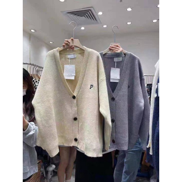 Áo Cadigan hàn quốc chất len dày form to | BigBuy360 - bigbuy360.vn