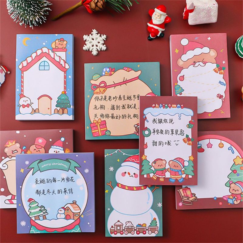 Giấy Note, Giấy Ghi Chú Hình Noel, Giáng Sinh 50 Tờ