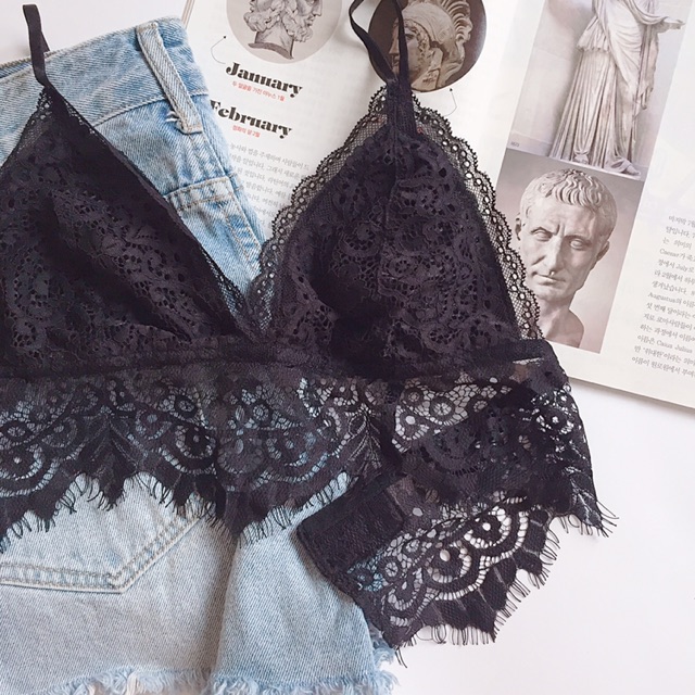 Đồ lót thiết kế - Bralette phối chân ren bản to | BigBuy360 - bigbuy360.vn