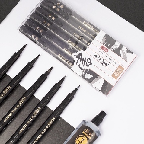 Bút cọ viết thư pháp có thể bơm mực đơn giản chuyên dụng